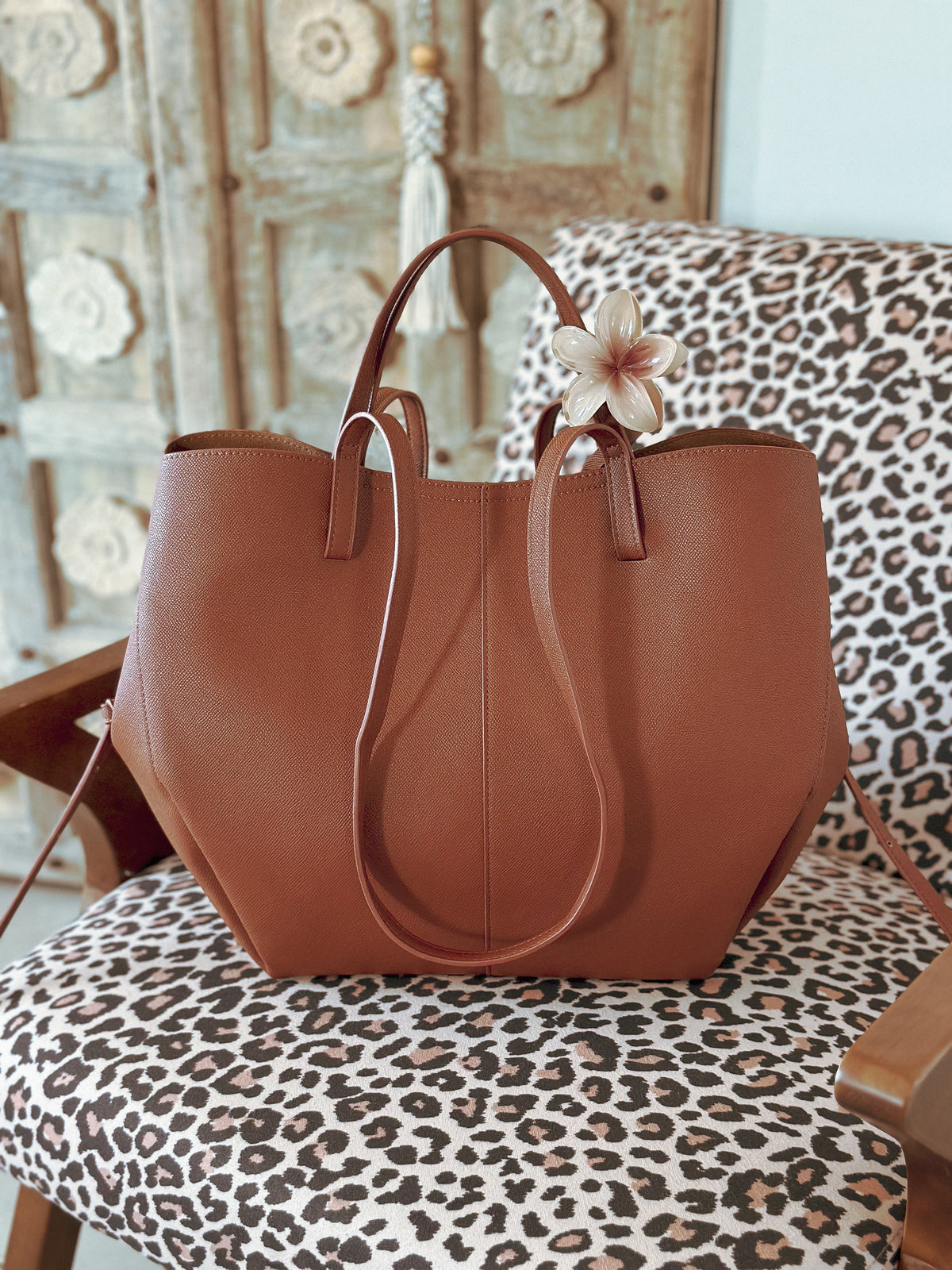 Grand sac de rentrée femme Naya camel pour les cours et le travail