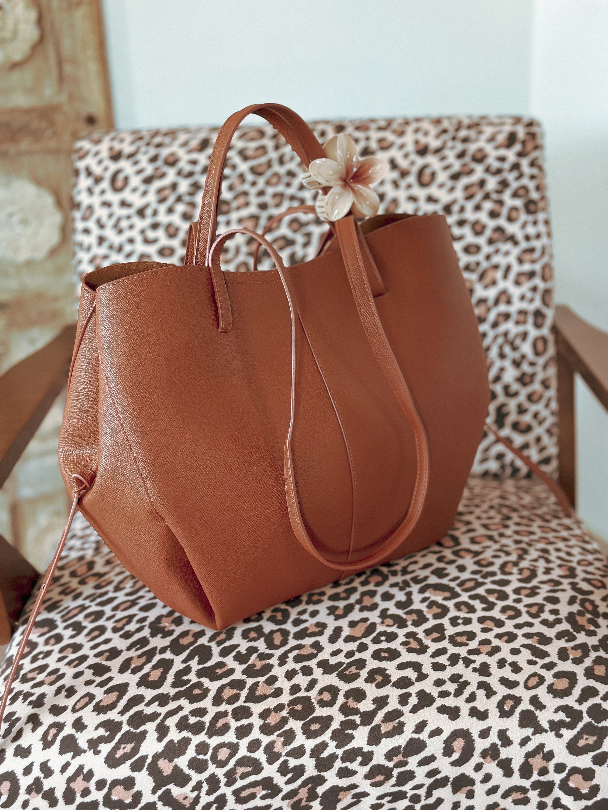 Grand sac de rentrée femme Naya camel pour les cours et le travail