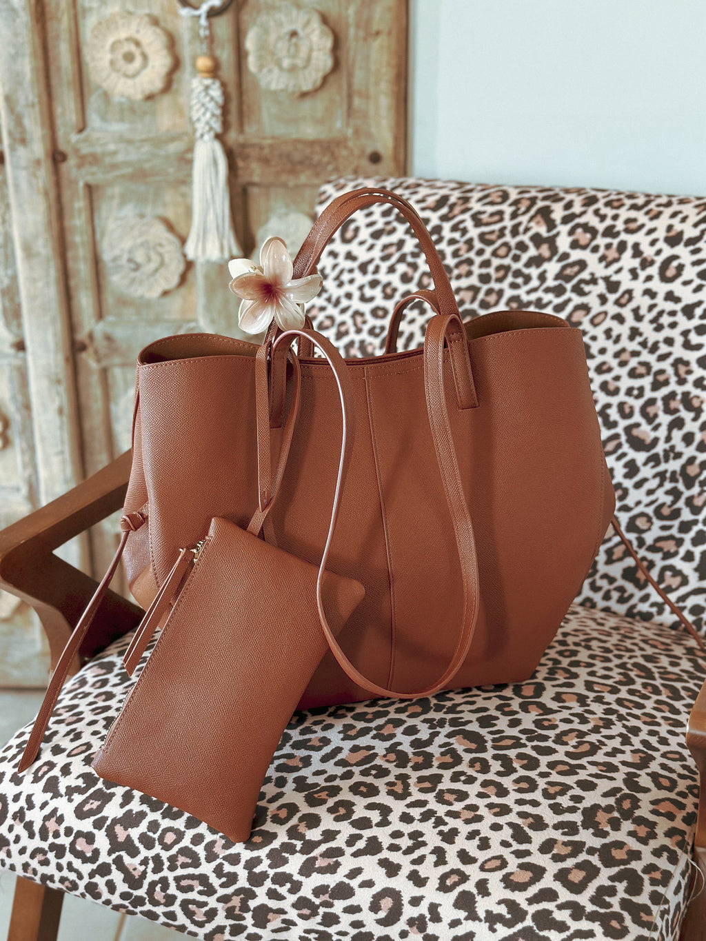 Grand sac de rentrée femme Naya camel pour les cours et le travail