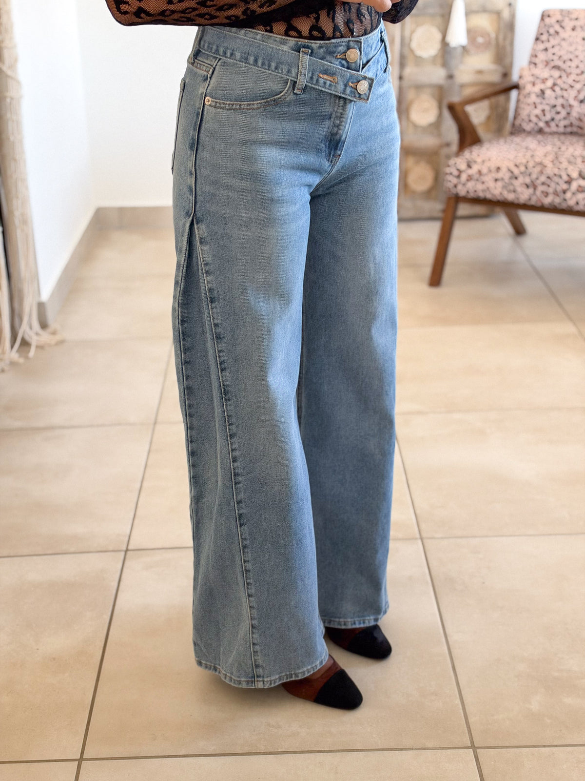 Jean Anycia – Wide leg bleu