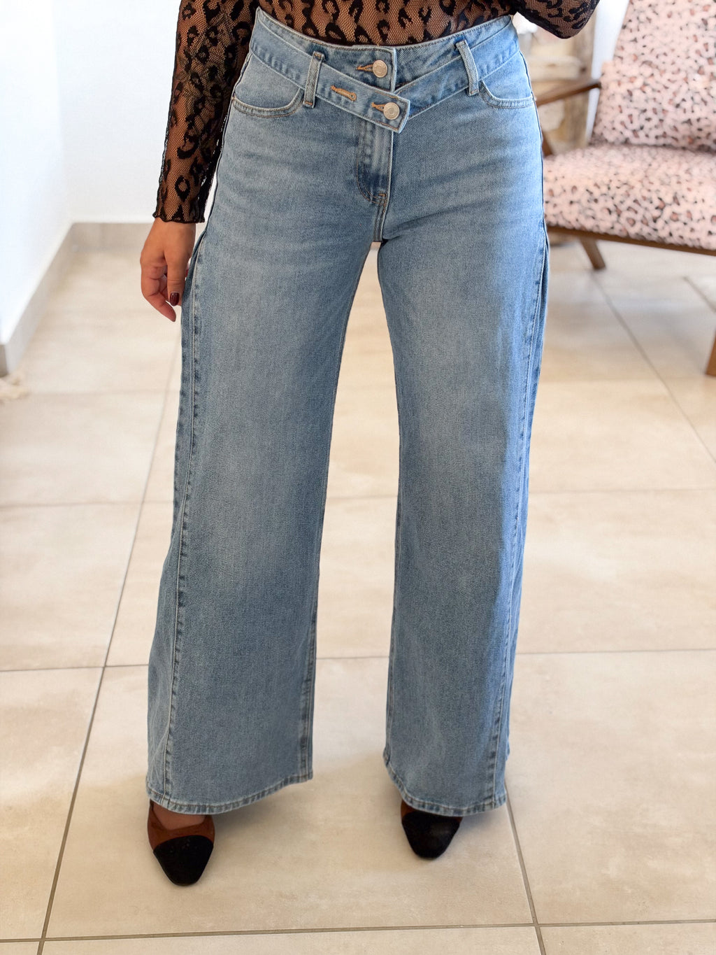 Jean Anycia – Wide leg bleu