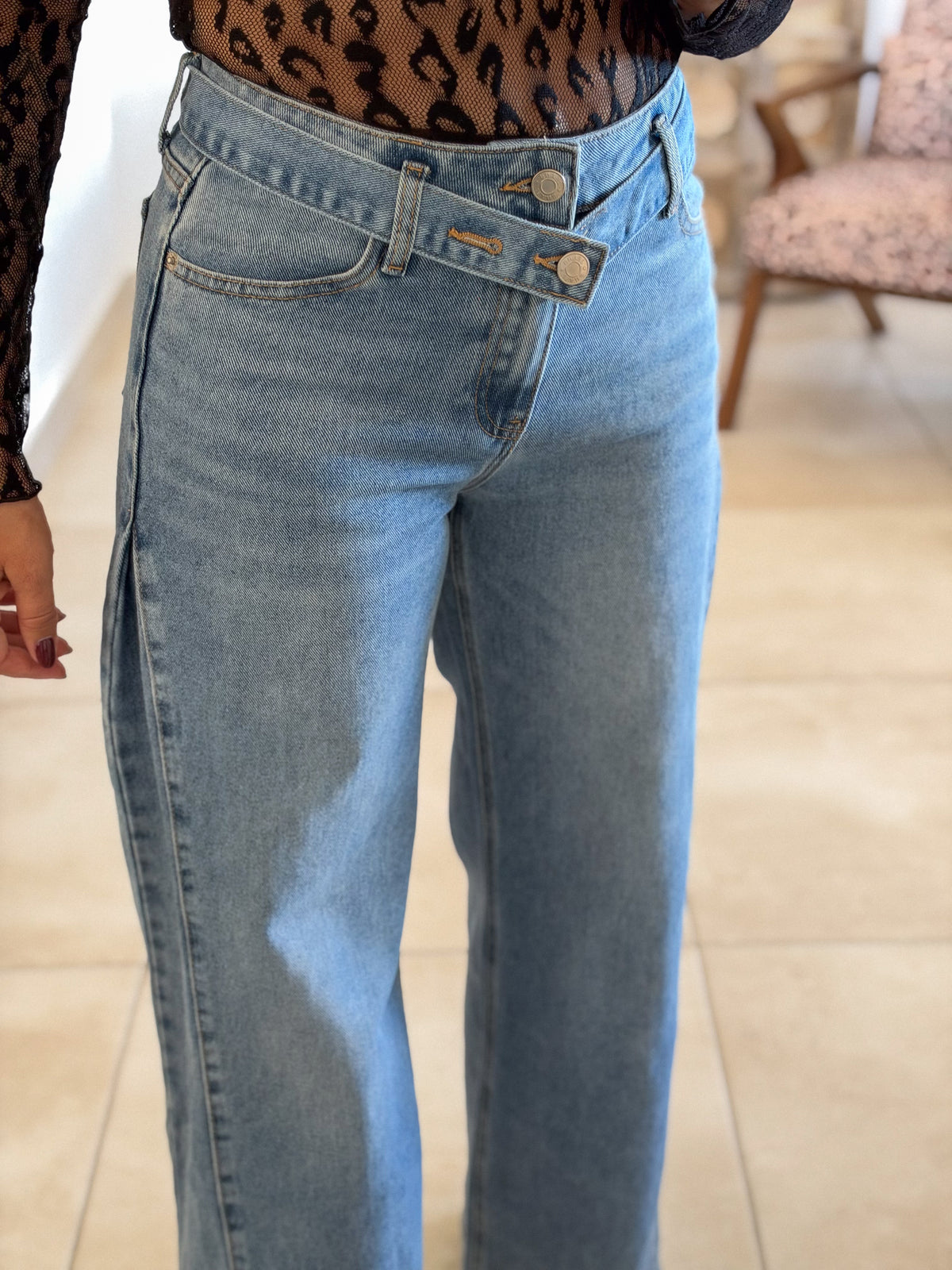 Jean Anycia – Wide leg bleu