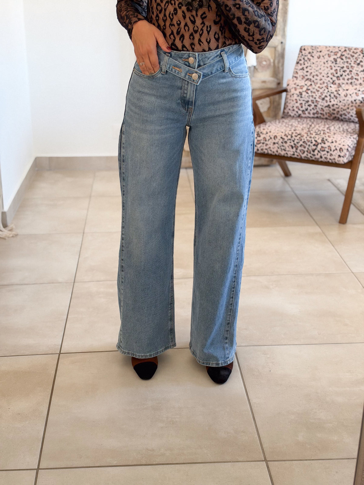 Jean Anycia – Wide leg bleu