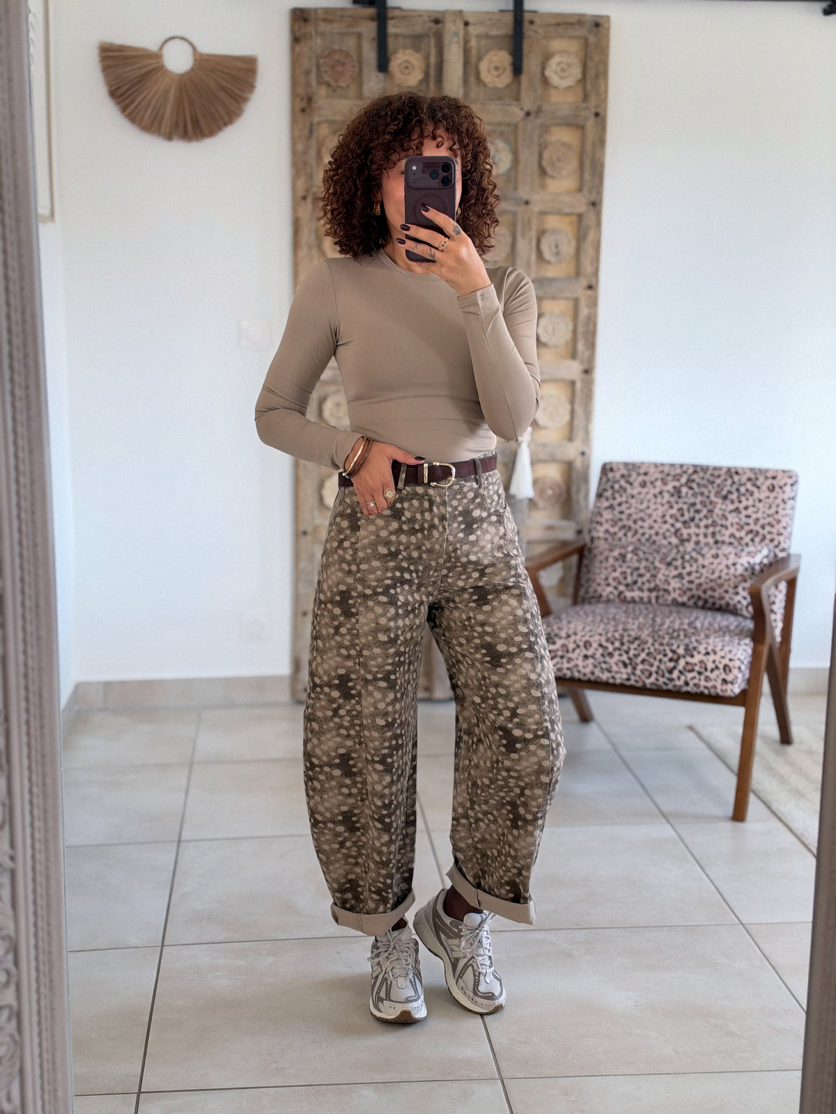 Jean Bambi – Barrel imprimé choco