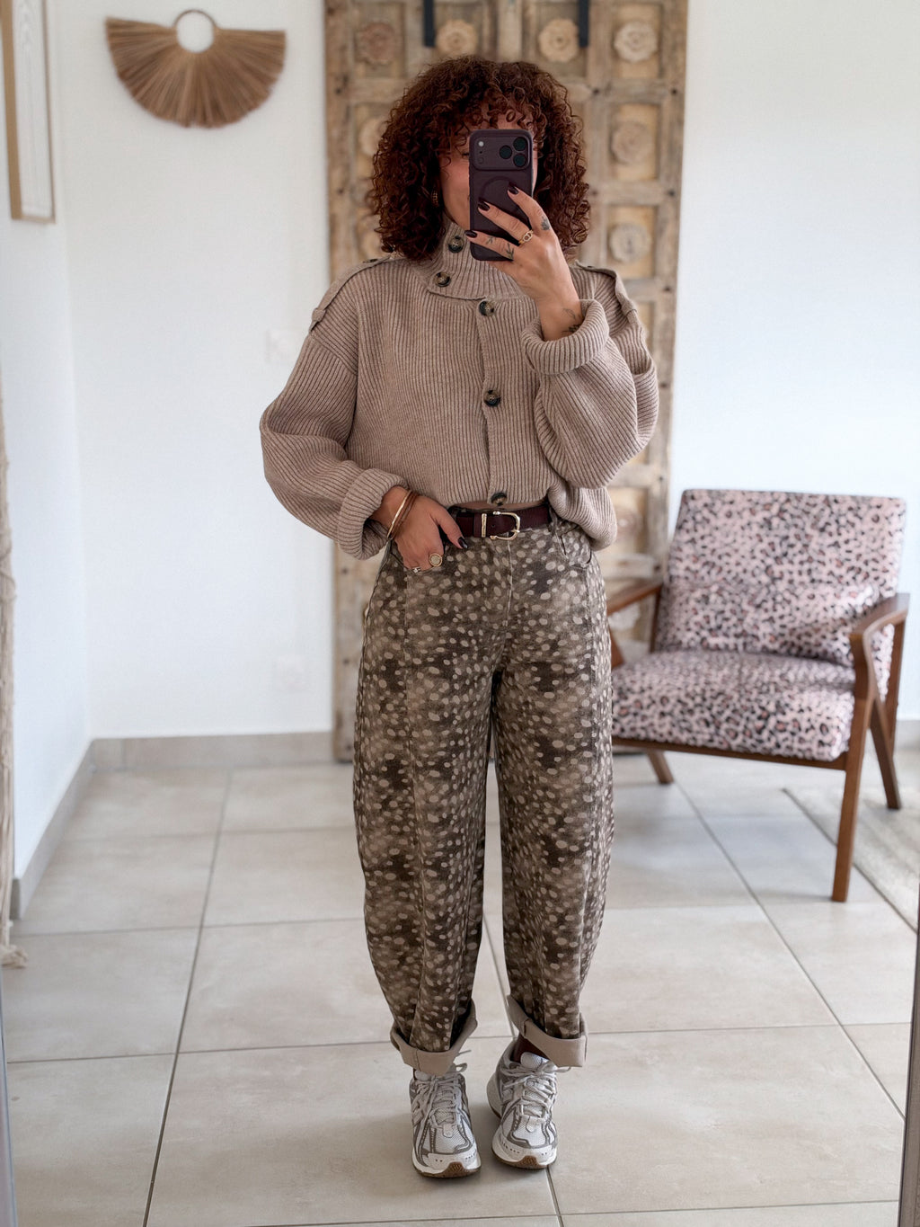 Jean Bambi – Barrel imprimé choco