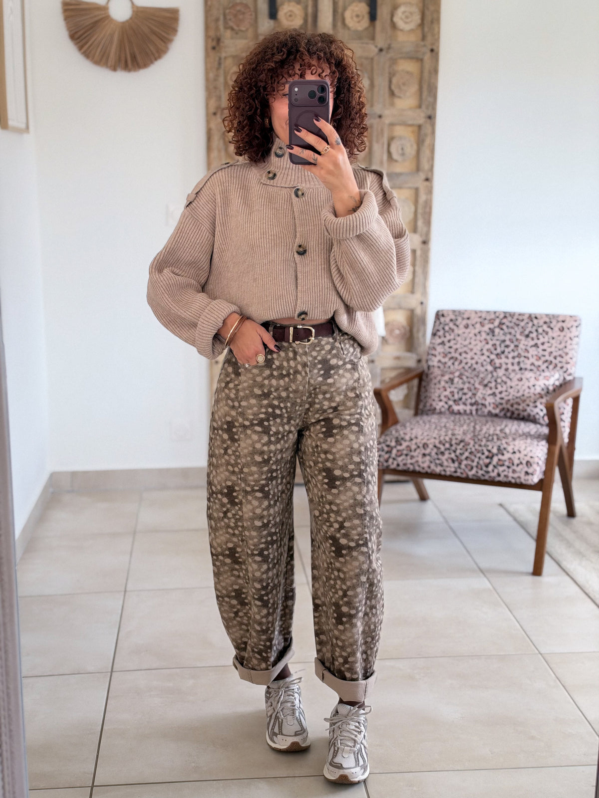 Jean Bambi – Barrel imprimé choco