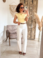 Jean Raven - Wide leg blanc