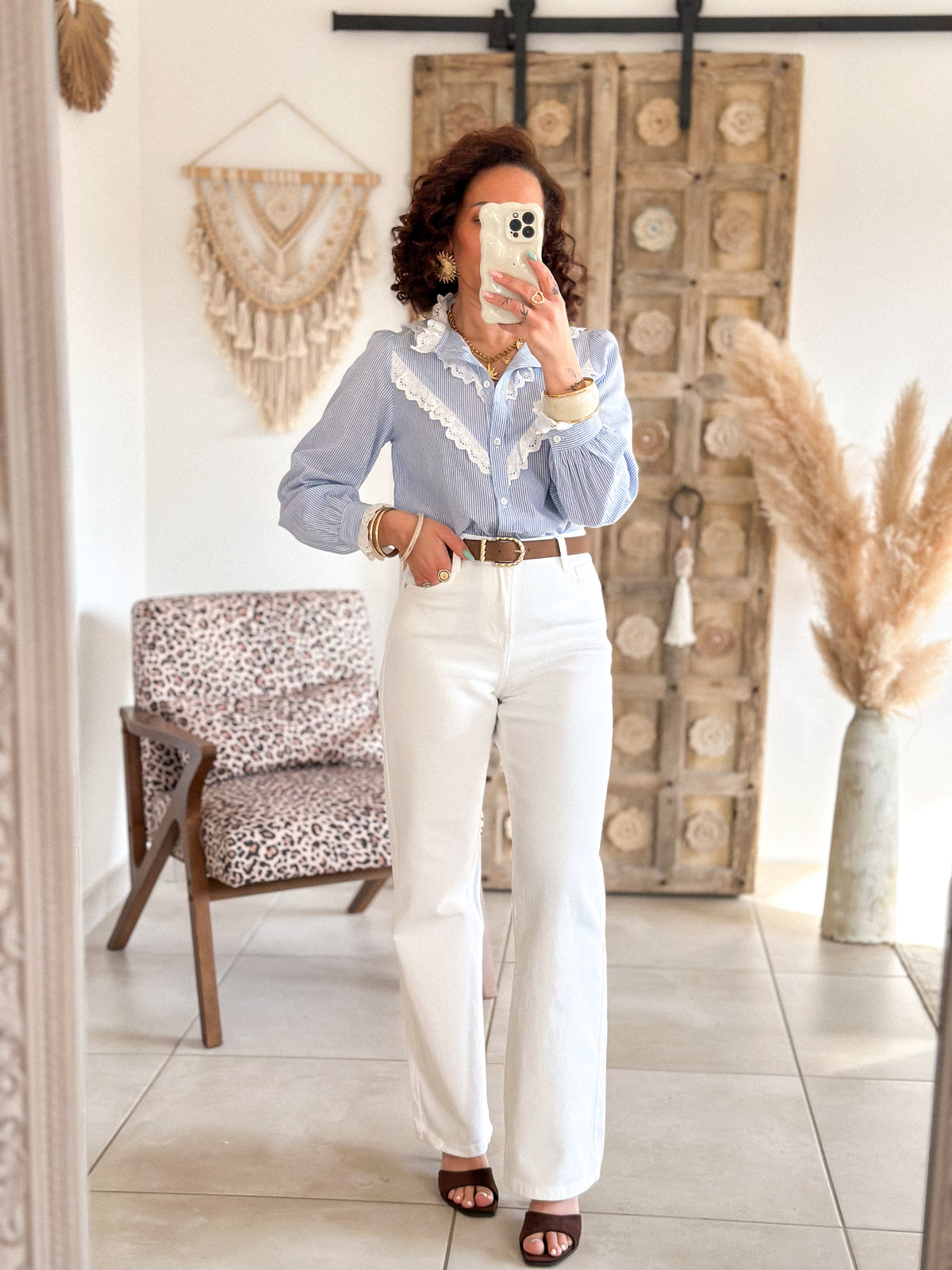 Jean Raven - Wide leg blanc