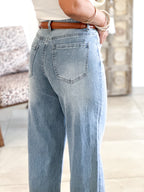 Jean Cassie - Wide leg bleu