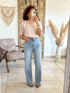 Jean Cassie - Wide leg bleu