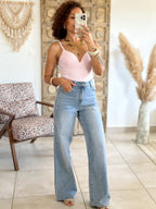 Jean Cassie - Wide leg bleu