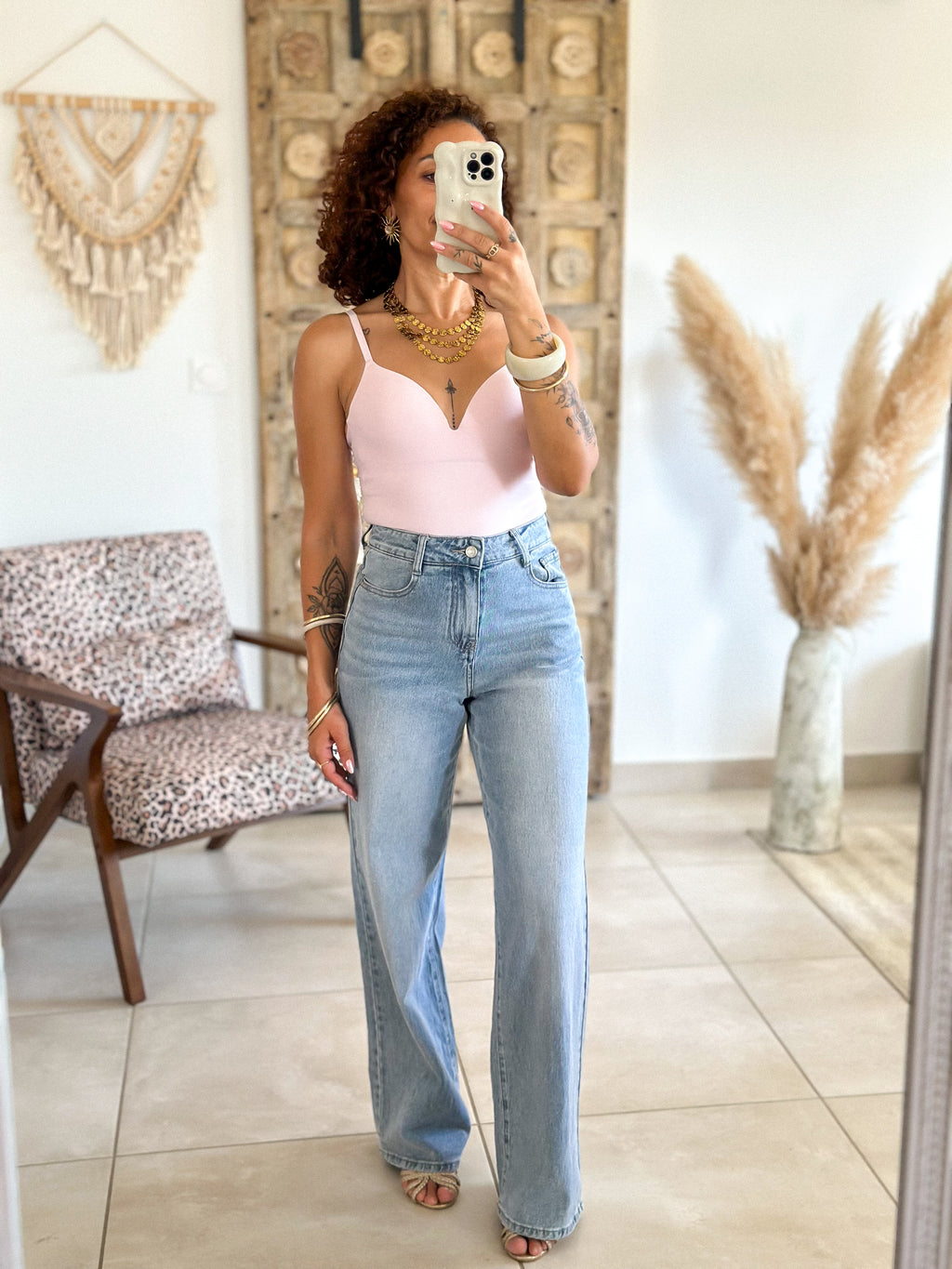 Jean Cassie - Wide leg bleu