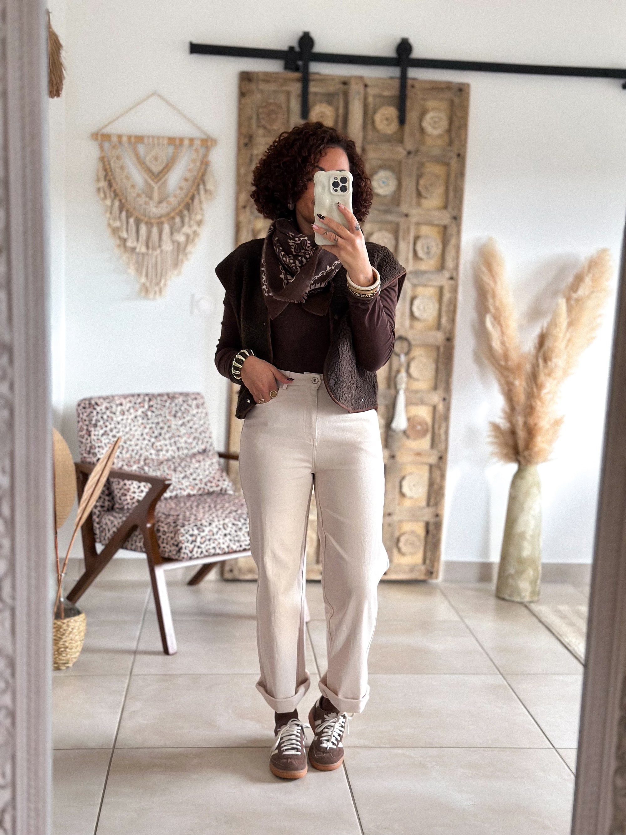 Jean Charlie - Wide leg beige