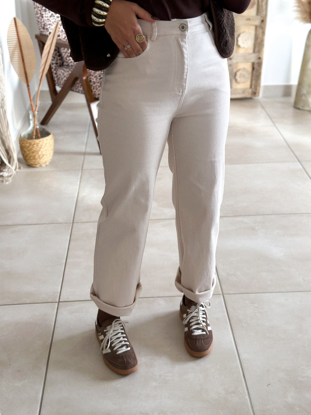 Jean Charlie - Wide leg beige