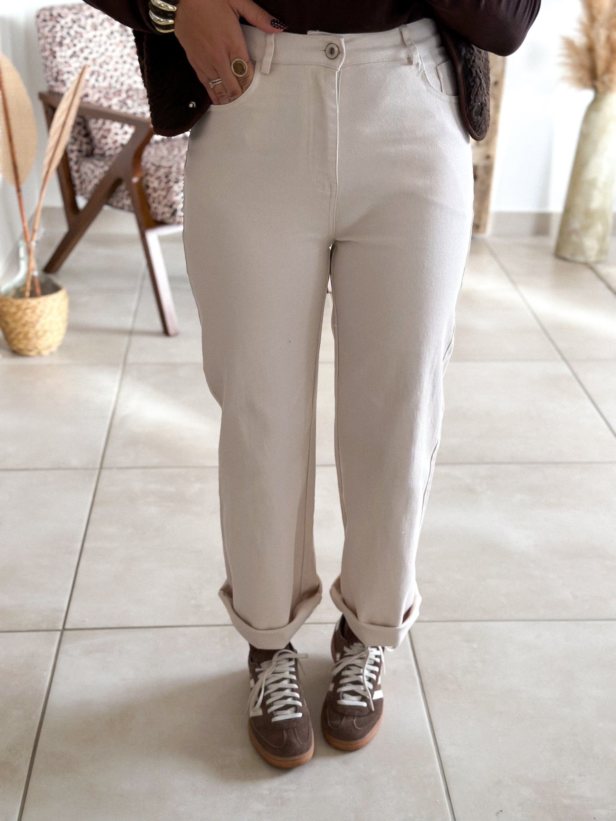 Jean Charlie - Wide leg beige