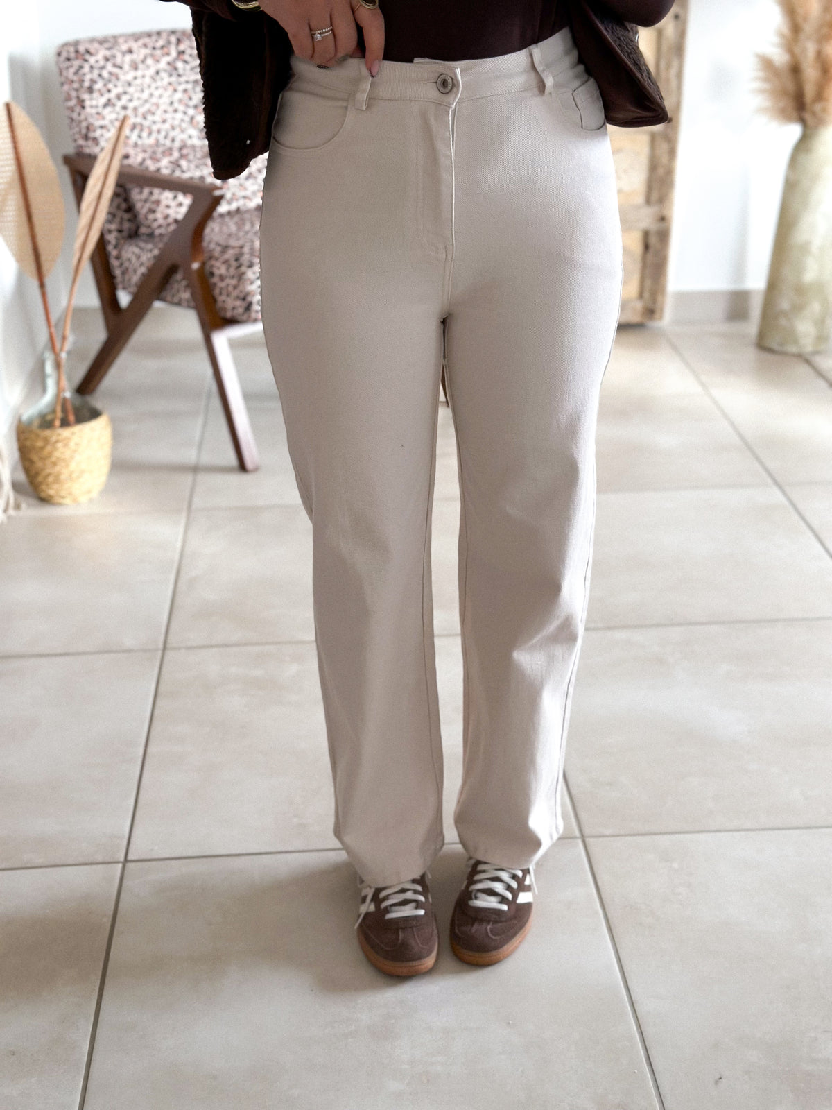 Jean Charlie - Wide leg beige