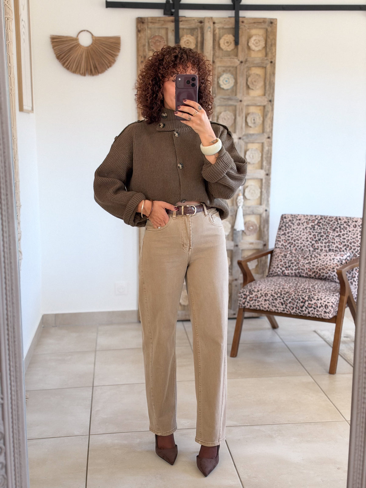 Jean Cylia – Barrel beige