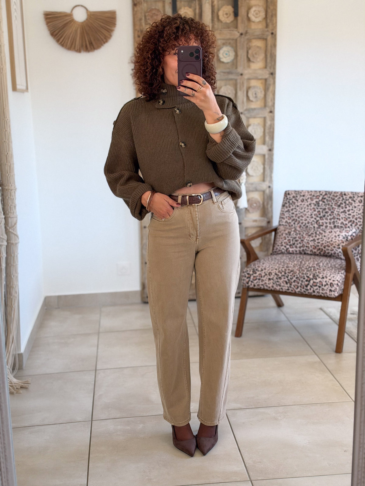 Jean Cylia – Barrel beige