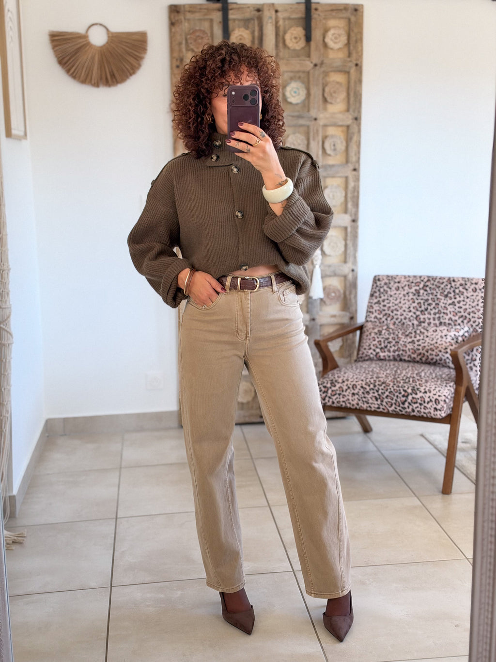 Jean Cylia – Barrel beige