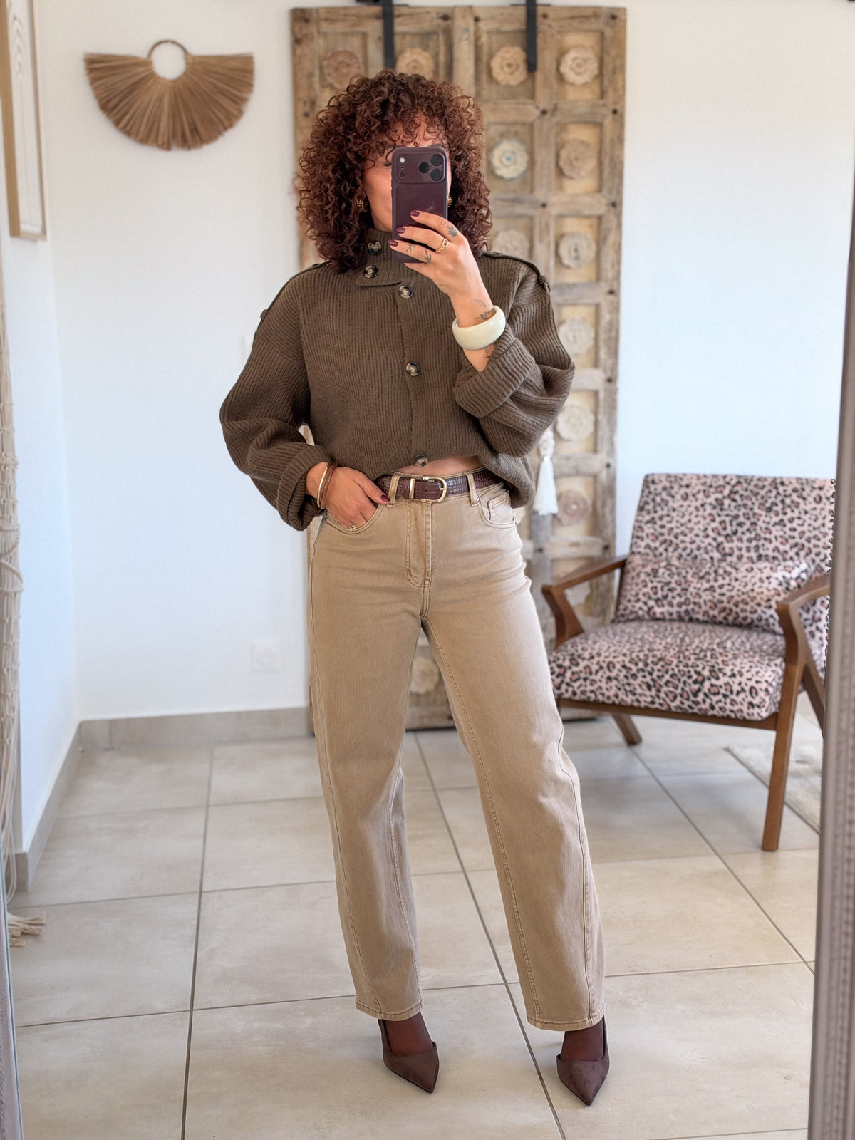 Jean Cylia – Barrel beige