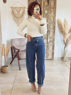 Jean Ella – Barrel Denim bleu