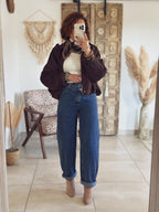 Jean Ella – Barrel Denim bleu