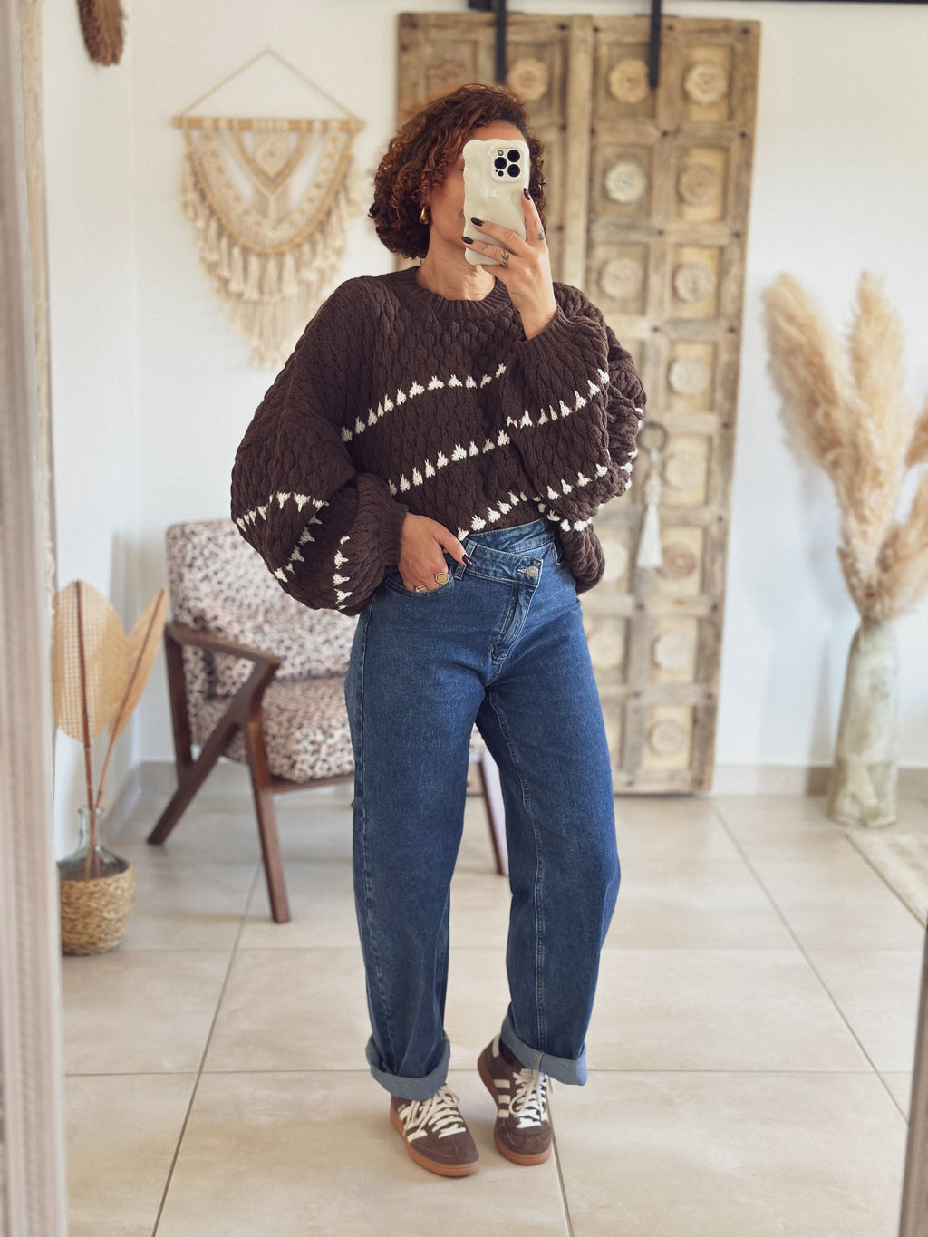 Jean Ella – Barrel Denim bleu