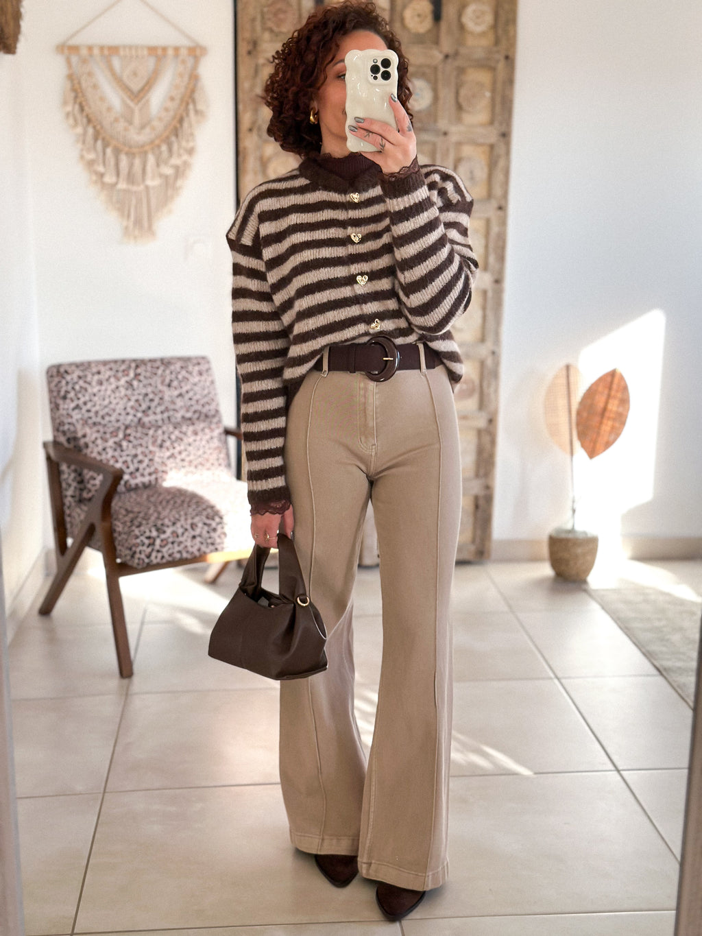 Jean Oléna - Wide Leg beige