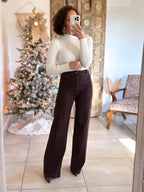 Jean Oléna - Wide Leg Marron