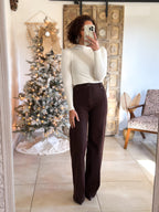 Jean Oléna - Wide Leg Marron