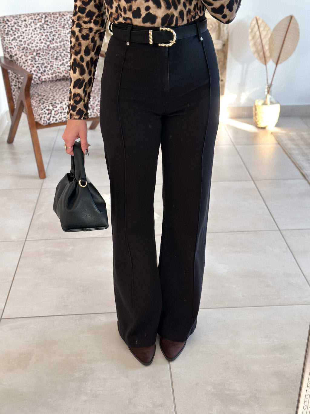 Jean Oléna - Wide Leg Noir