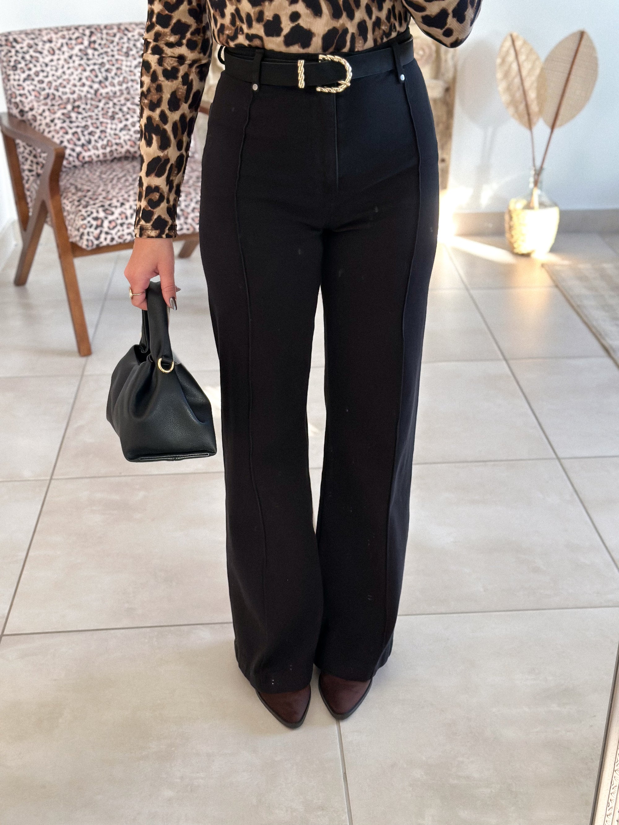 Jean Oléna - Wide Leg Noir