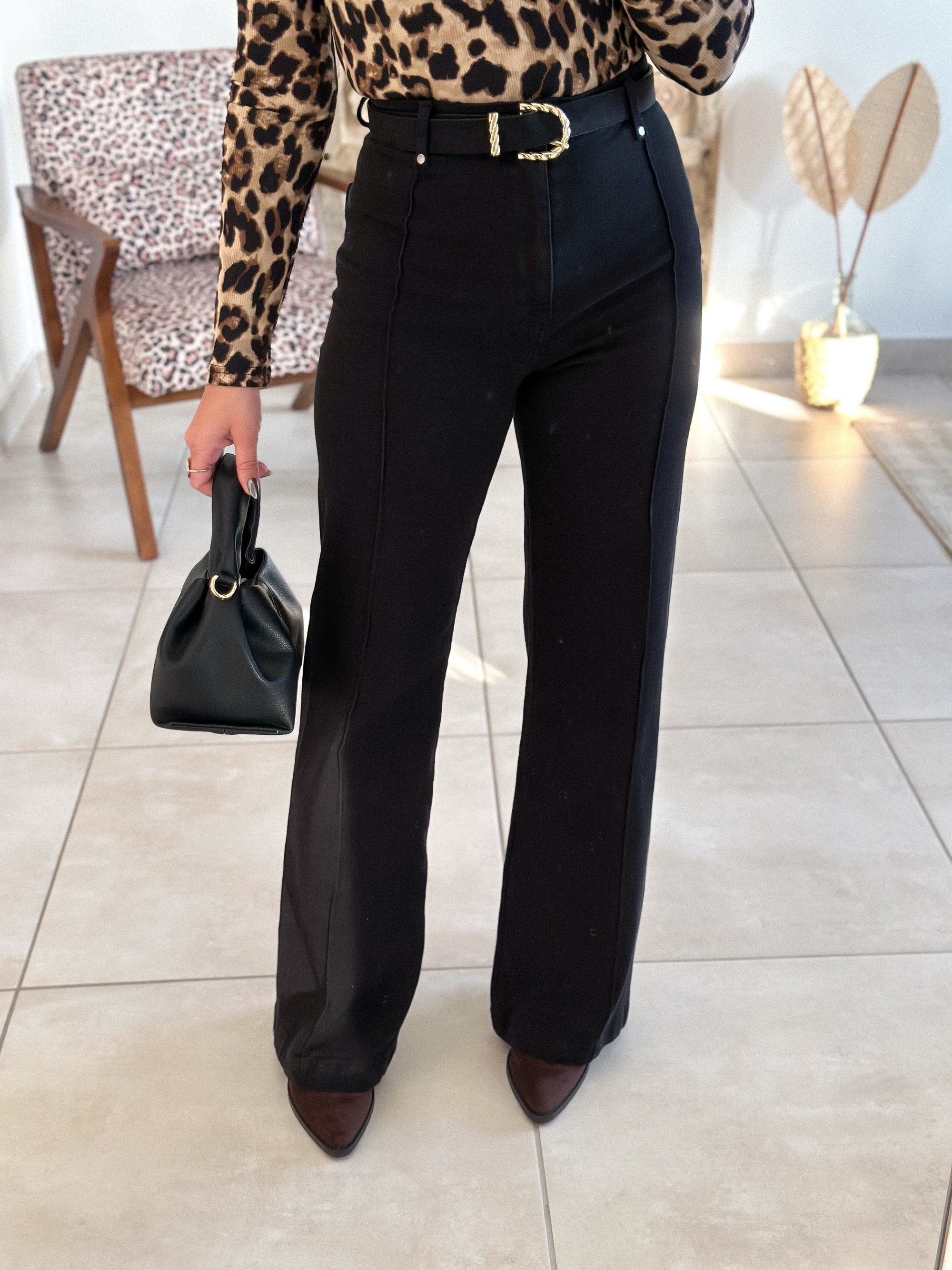 Jean Oléna - Wide Leg Noir