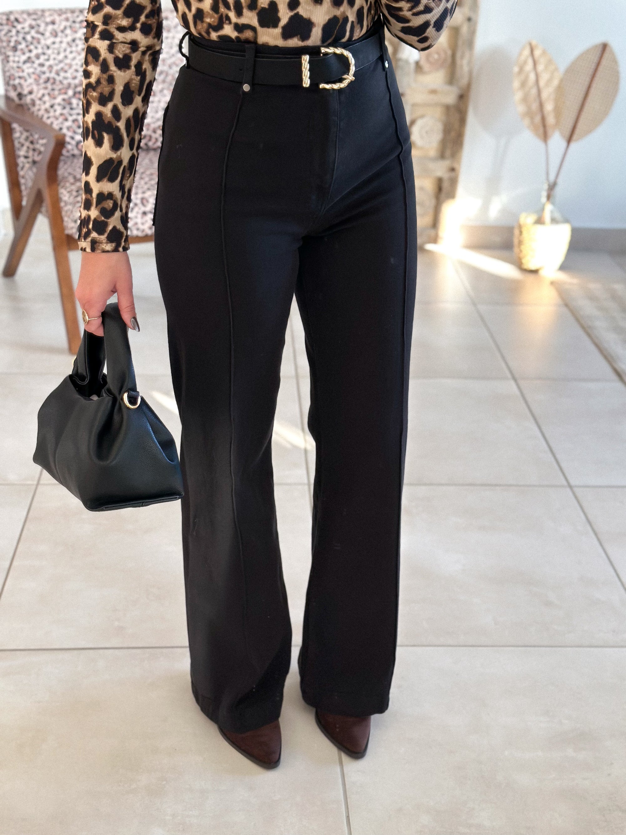 Jean Oléna - Wide Leg Noir