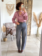 Jean Zoé - Balloon fit gris