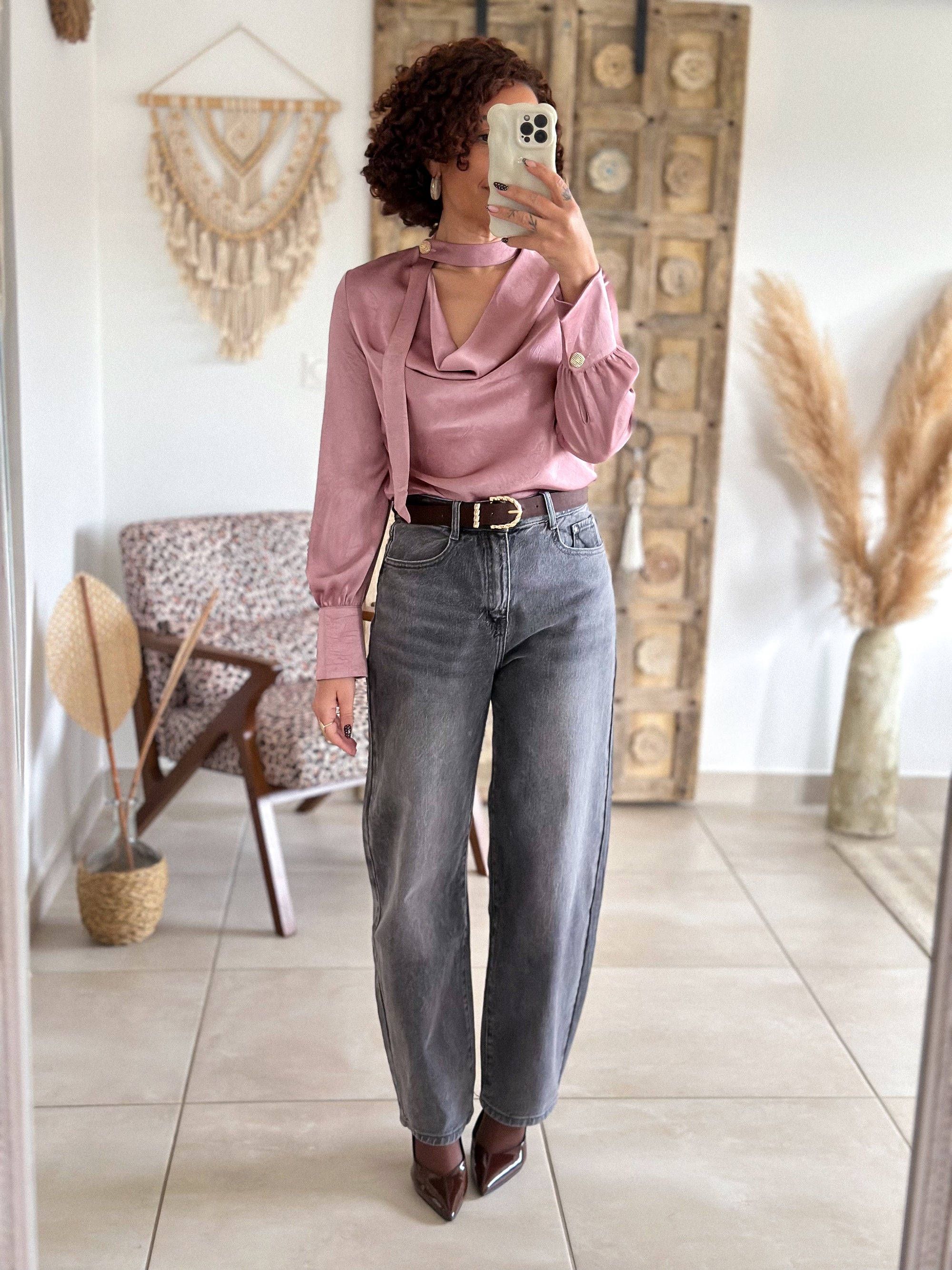 Jean Zoé - Balloon fit gris