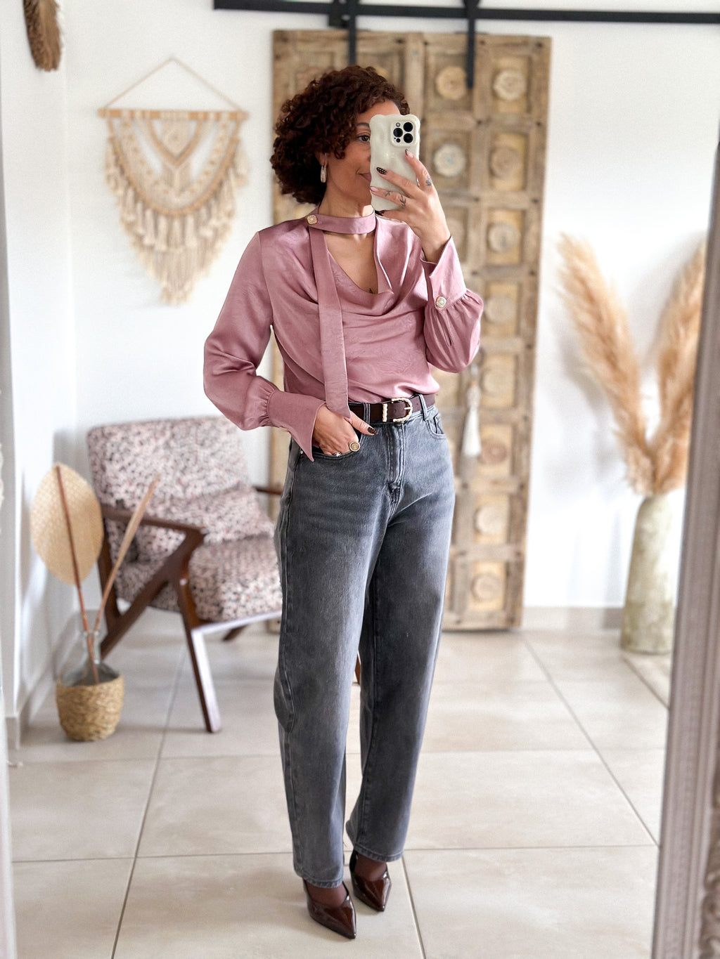 Jean Zoé - Balloon fit gris