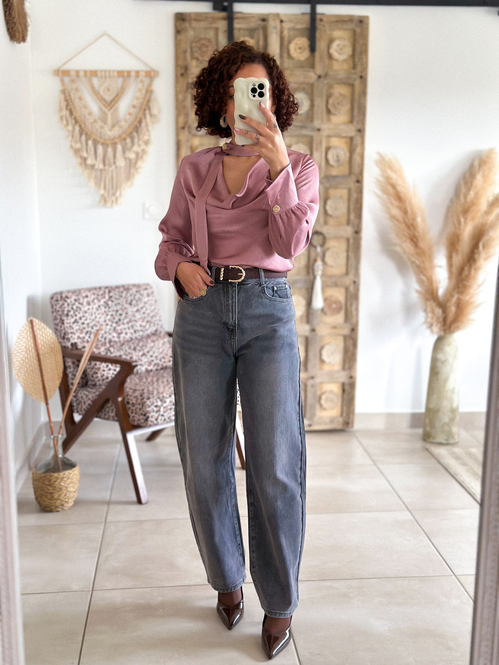 Jean Zoé - Balloon fit gris