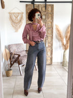 Jean Zoé - Balloon fit gris