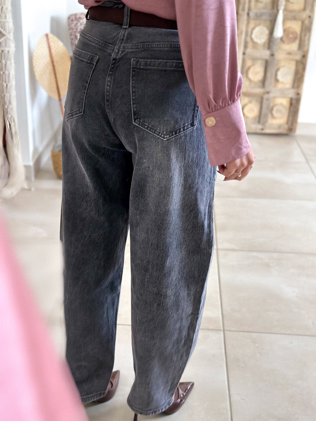 Jean Zoé - Balloon fit gris