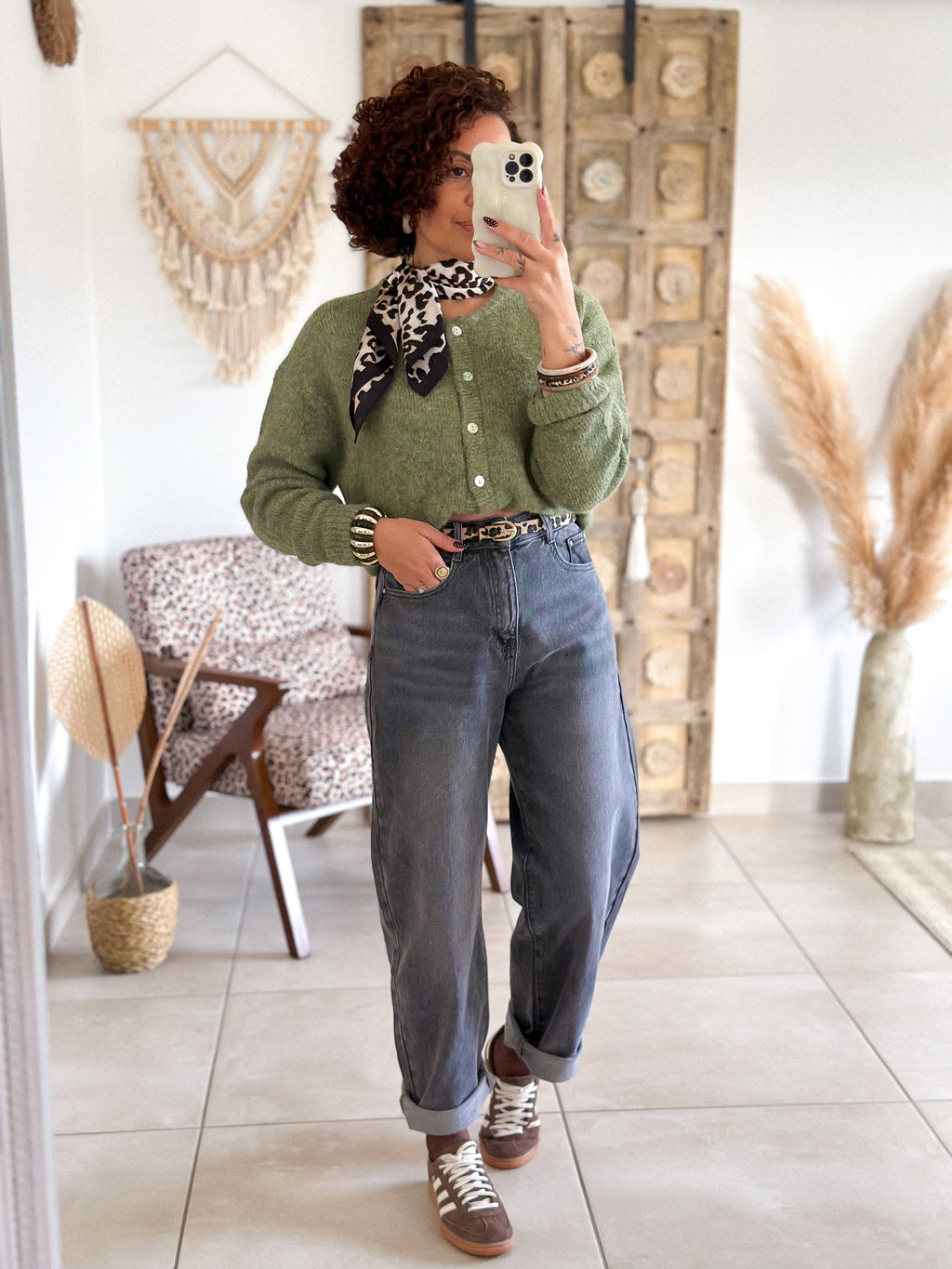 Jean Zoé - Balloon fit gris