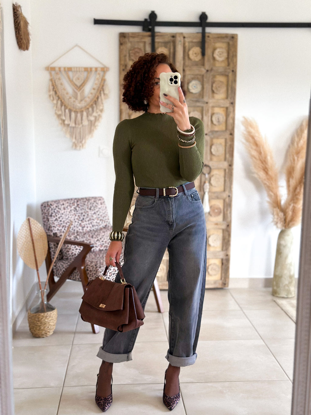 Jean Zoé - Balloon fit gris