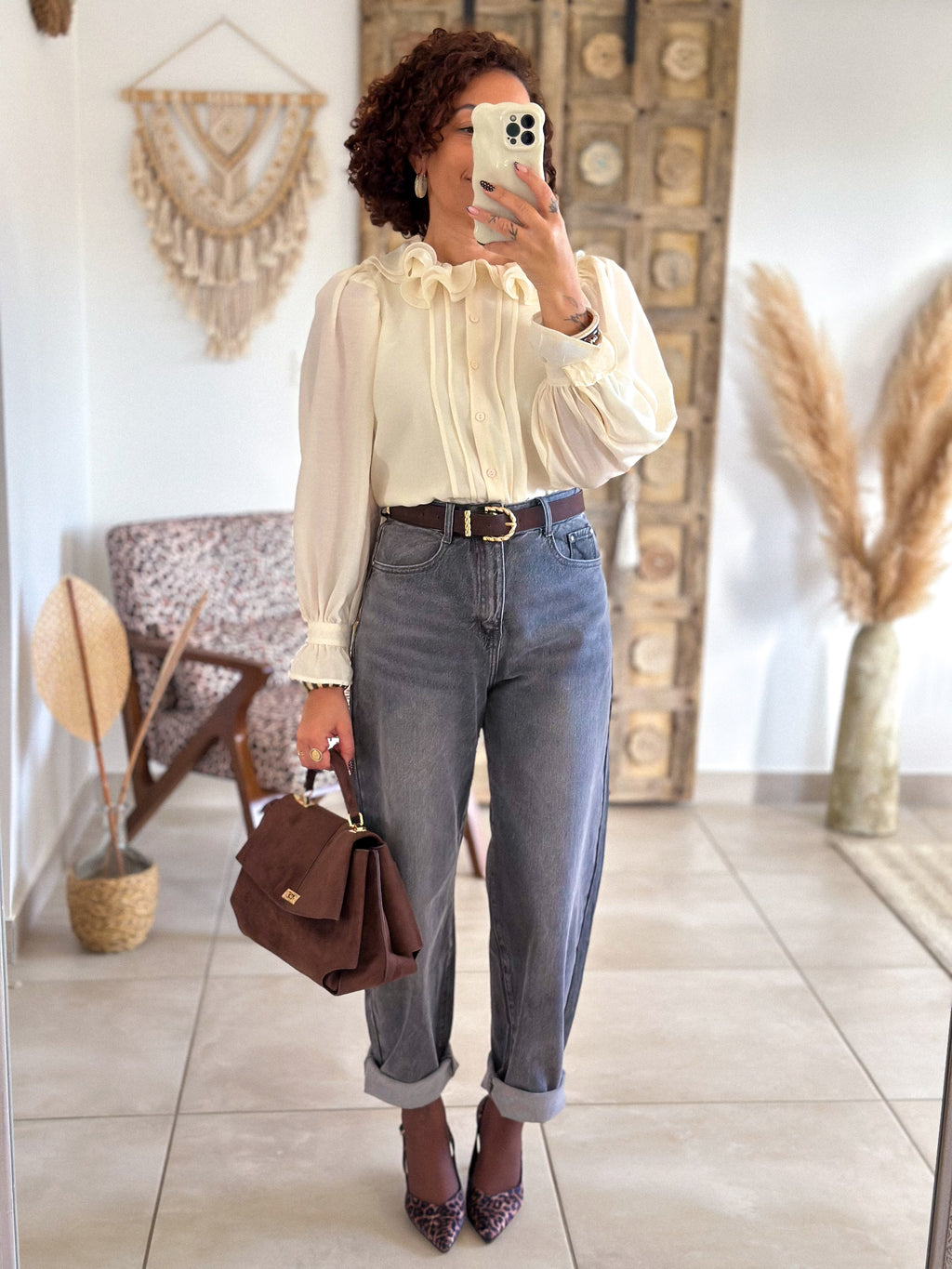 Jean Zoé - Balloon fit gris