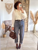 Jean Zoé - Balloon fit gris