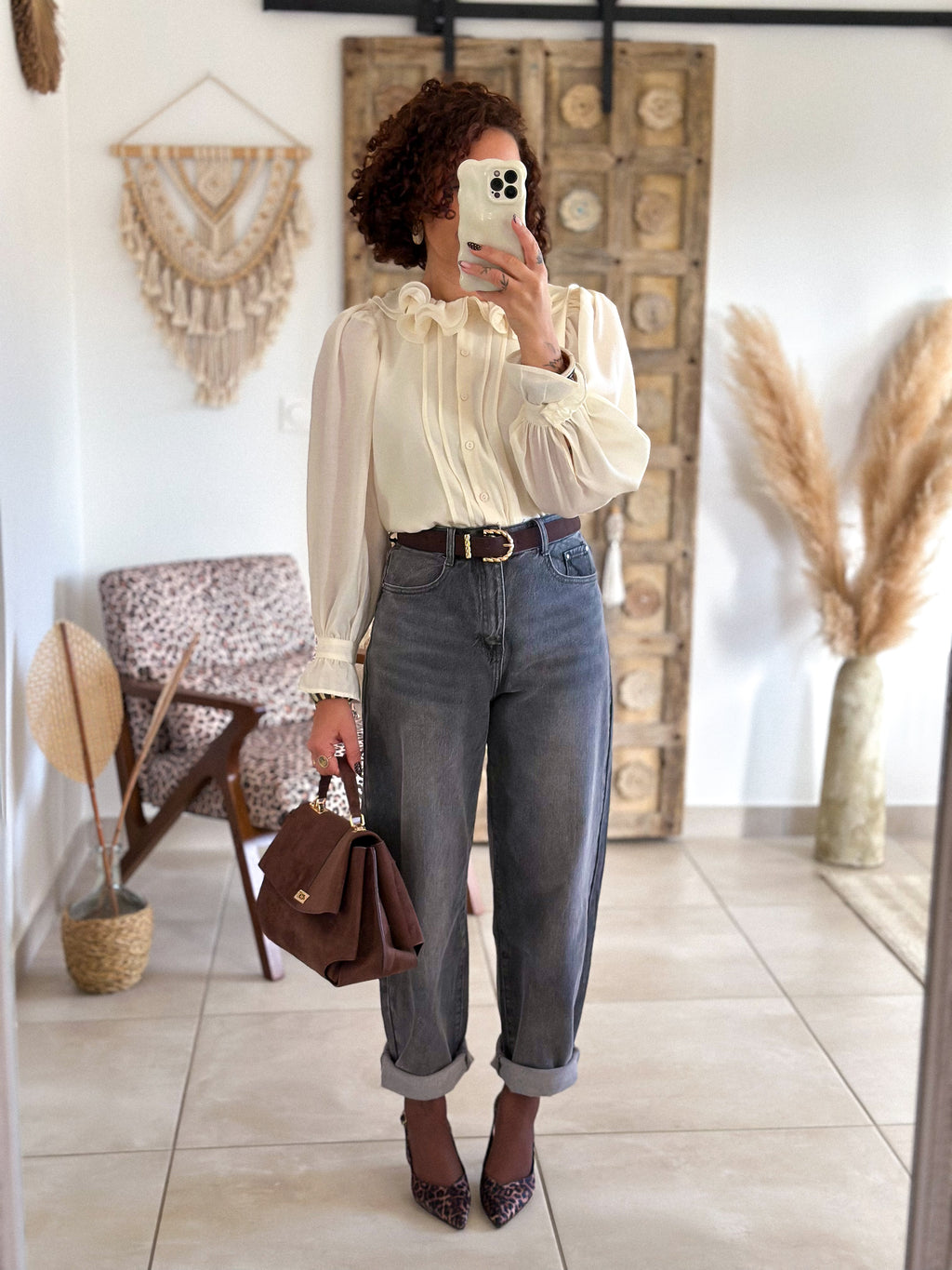 Jean Zoé - Balloon fit gris