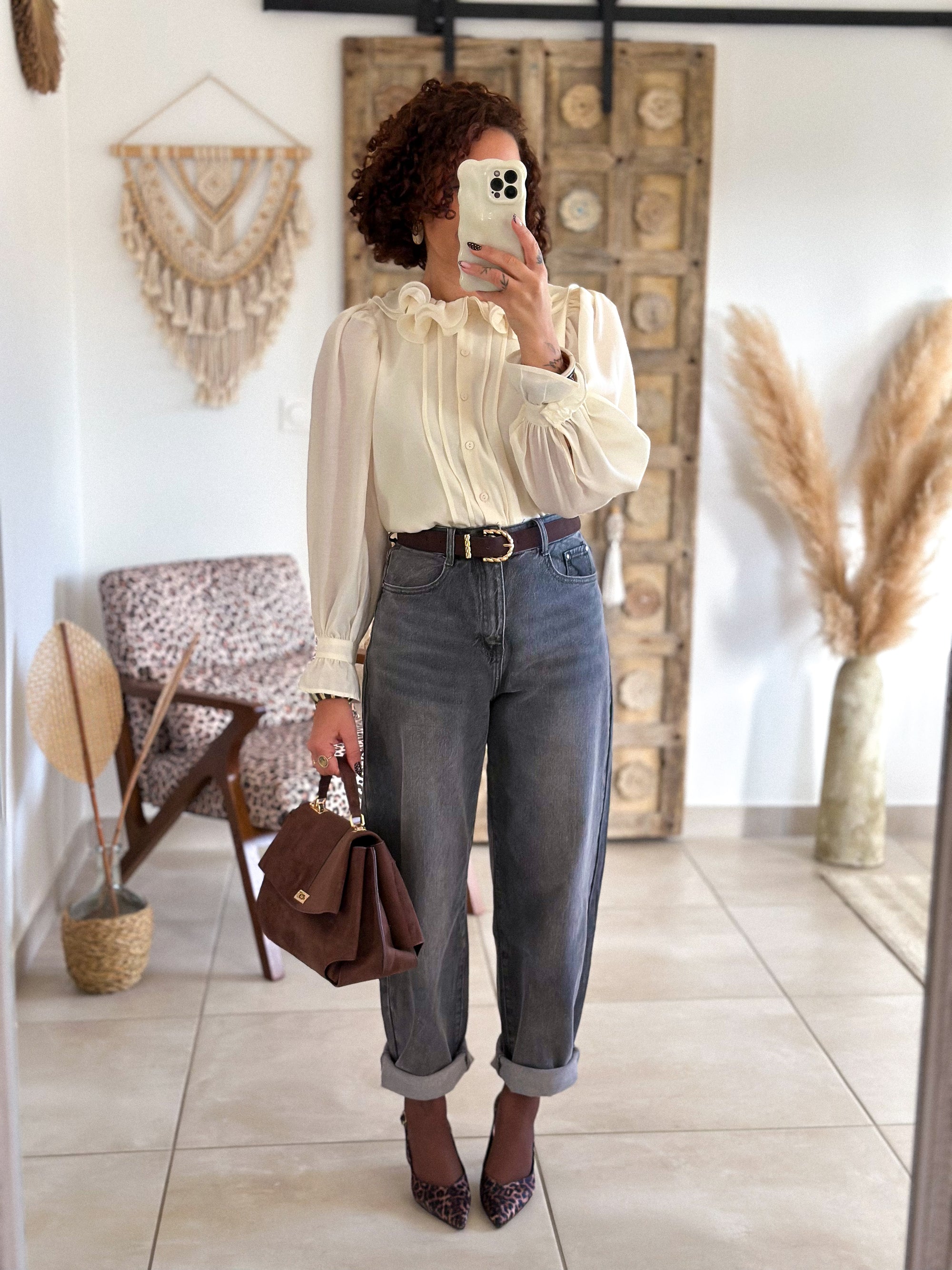 Jean Zoé - Balloon fit gris