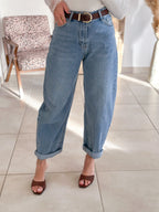 Jean Eva - Balloon fit bleu clair