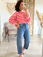 Jean Shaya - Balloon fit bleu foncé