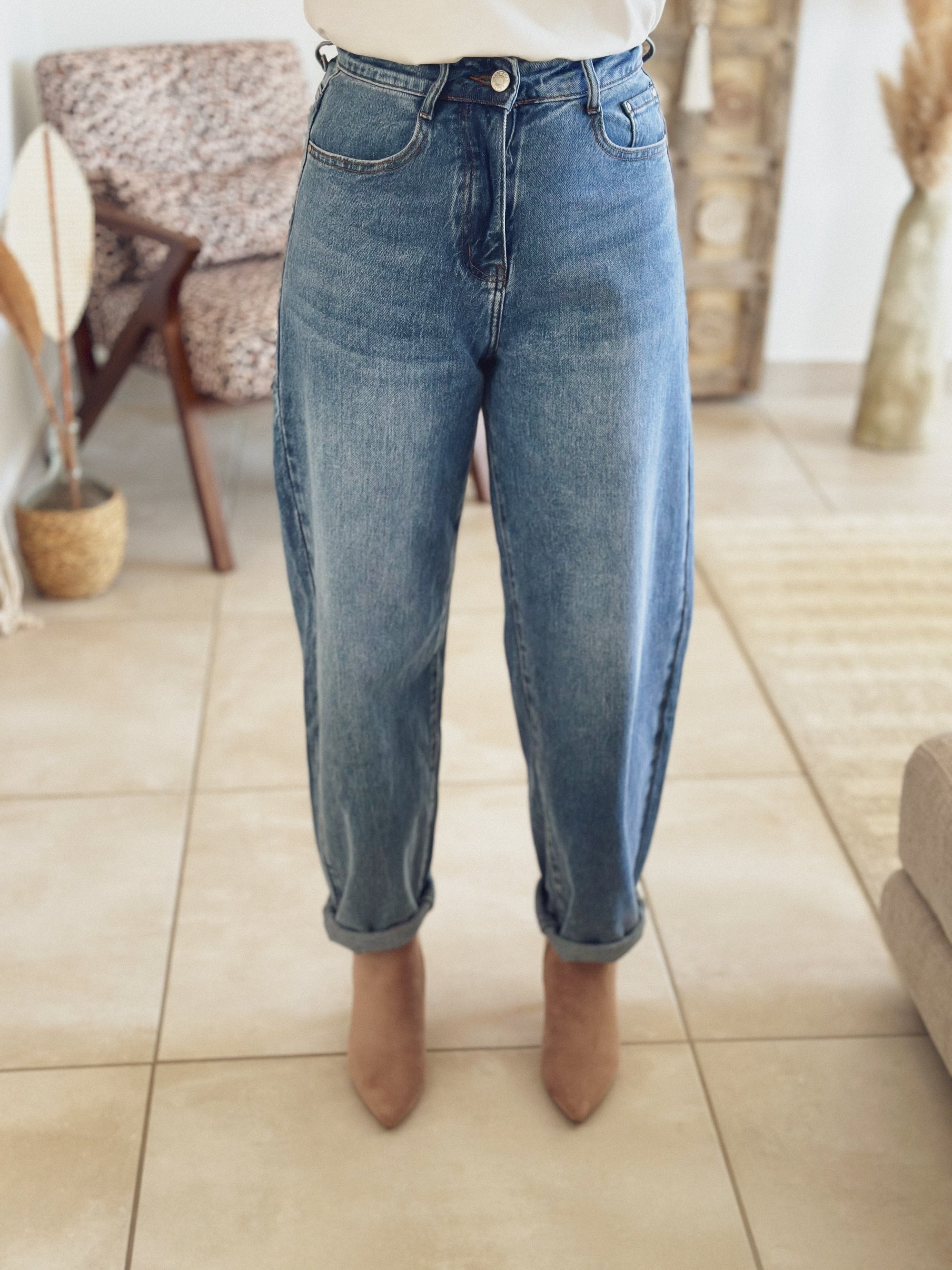 Jean Zoé – Balloon fit bleu