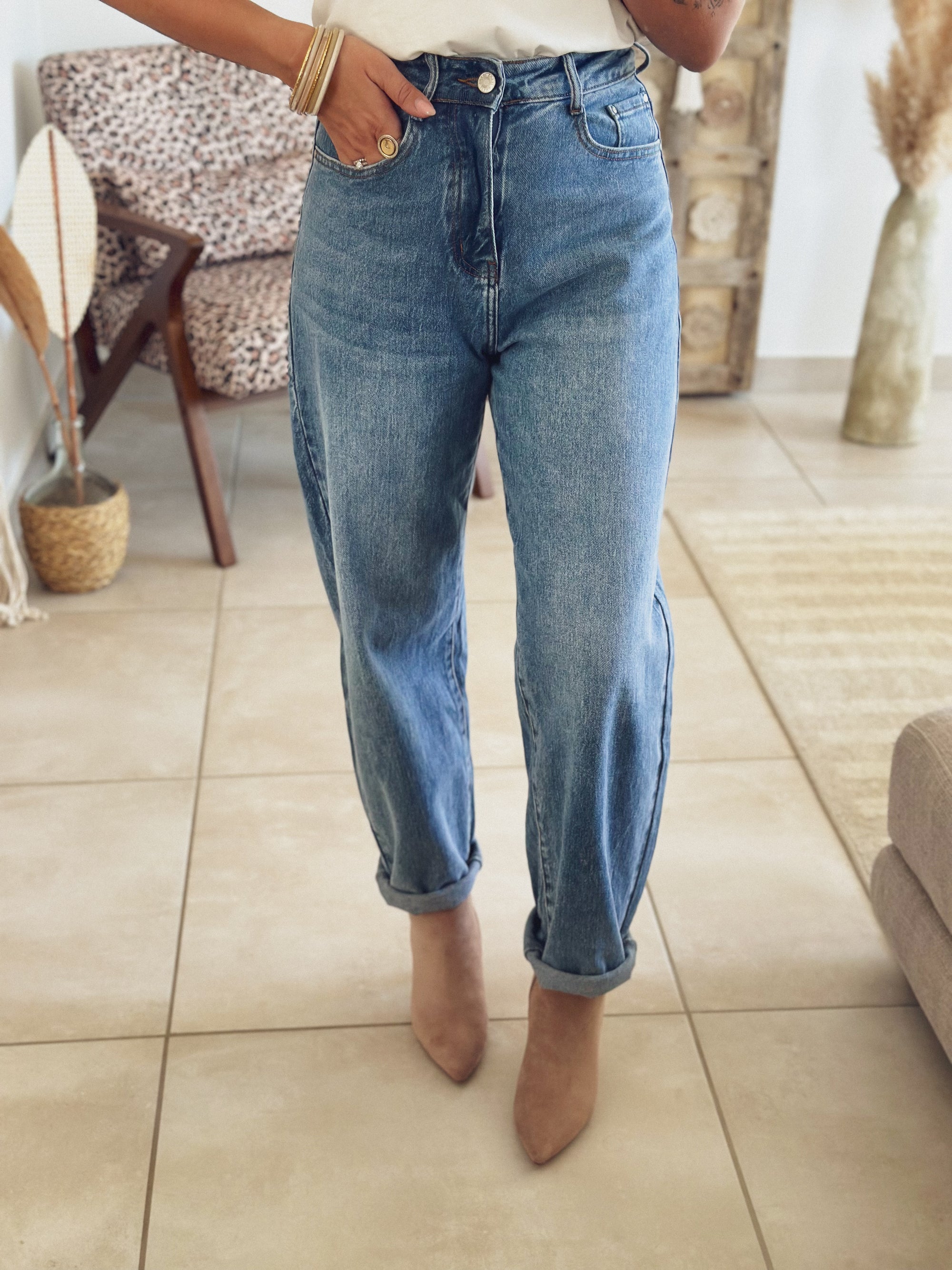 Jean Zoé – Balloon fit bleu